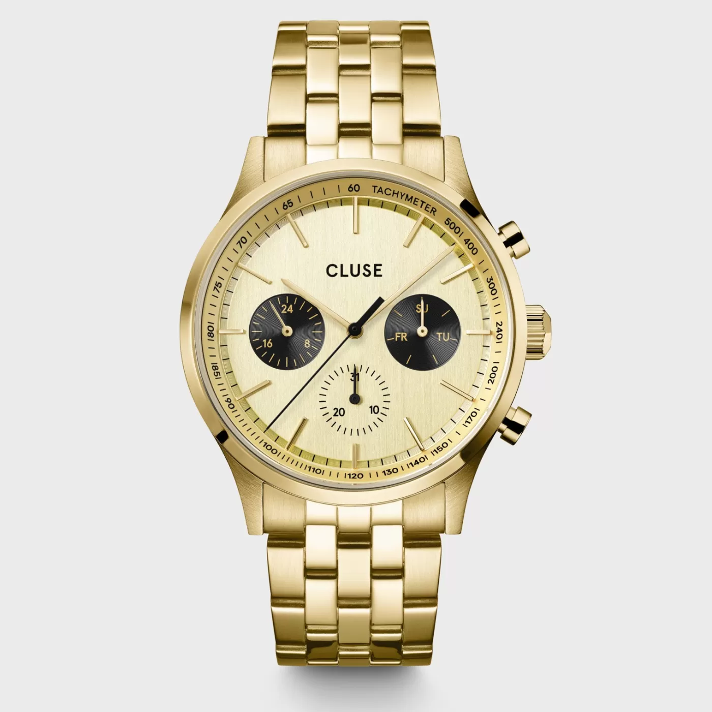 Anthéor Multifunction Watch Steel Full Gold, Gold Colour>CLUSE Hot