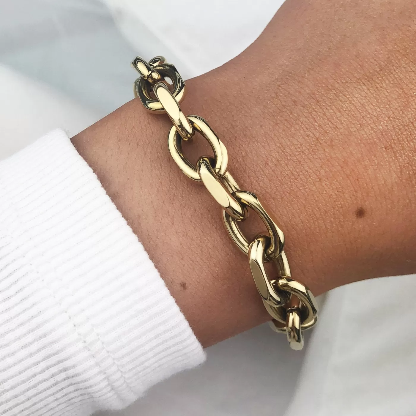 Essentielle Chunky Chain Bracelet Gold Colour>CLUSE Sale