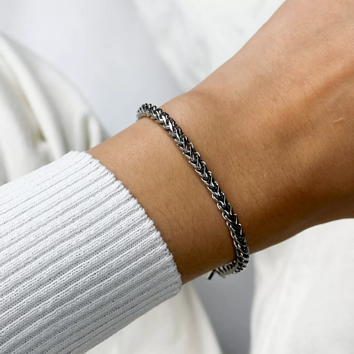 Essentielle Cuban Chain Bracelet, Silver Colour>CLUSE Hot