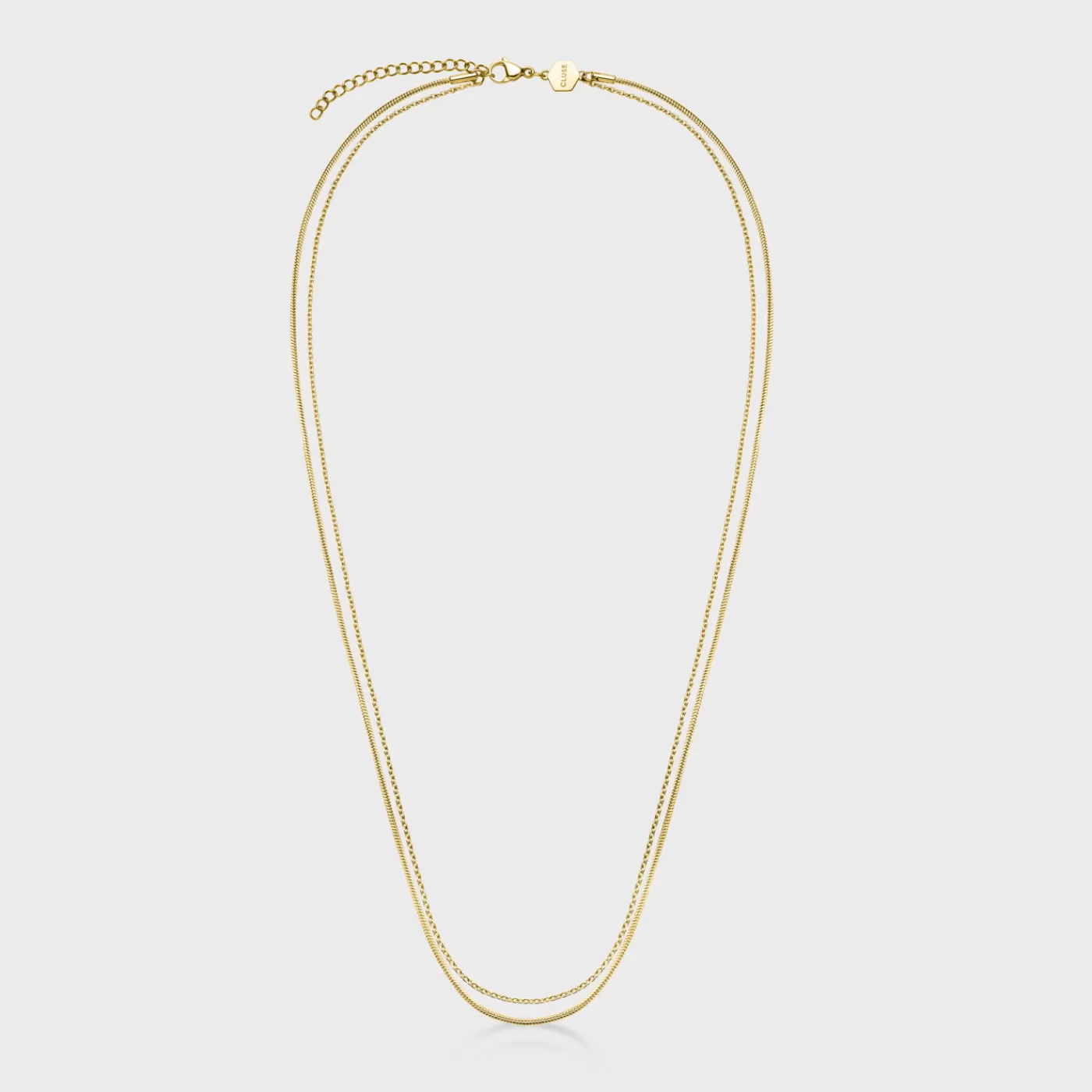 Essentielle Double Chain Necklace, Gold Colour>CLUSE Store