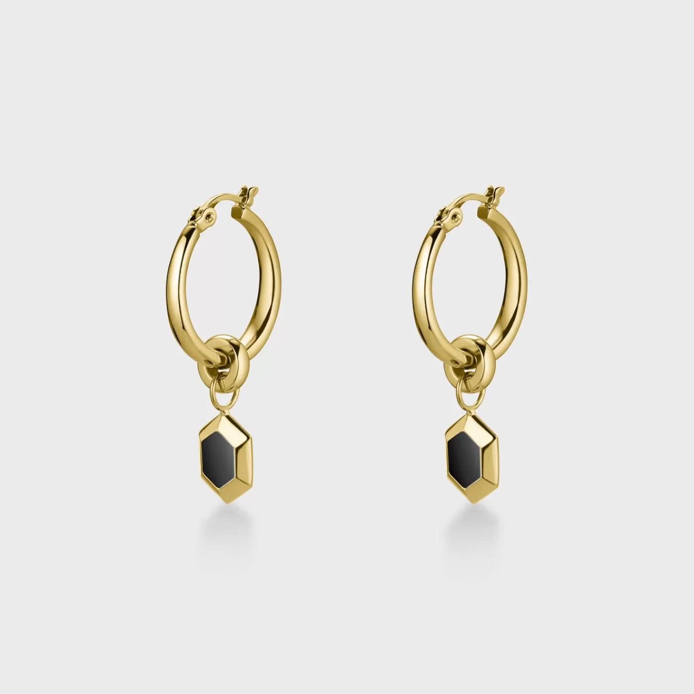 Essentielle Hexagon Pendant Hoops Gold Colour>CLUSE Online