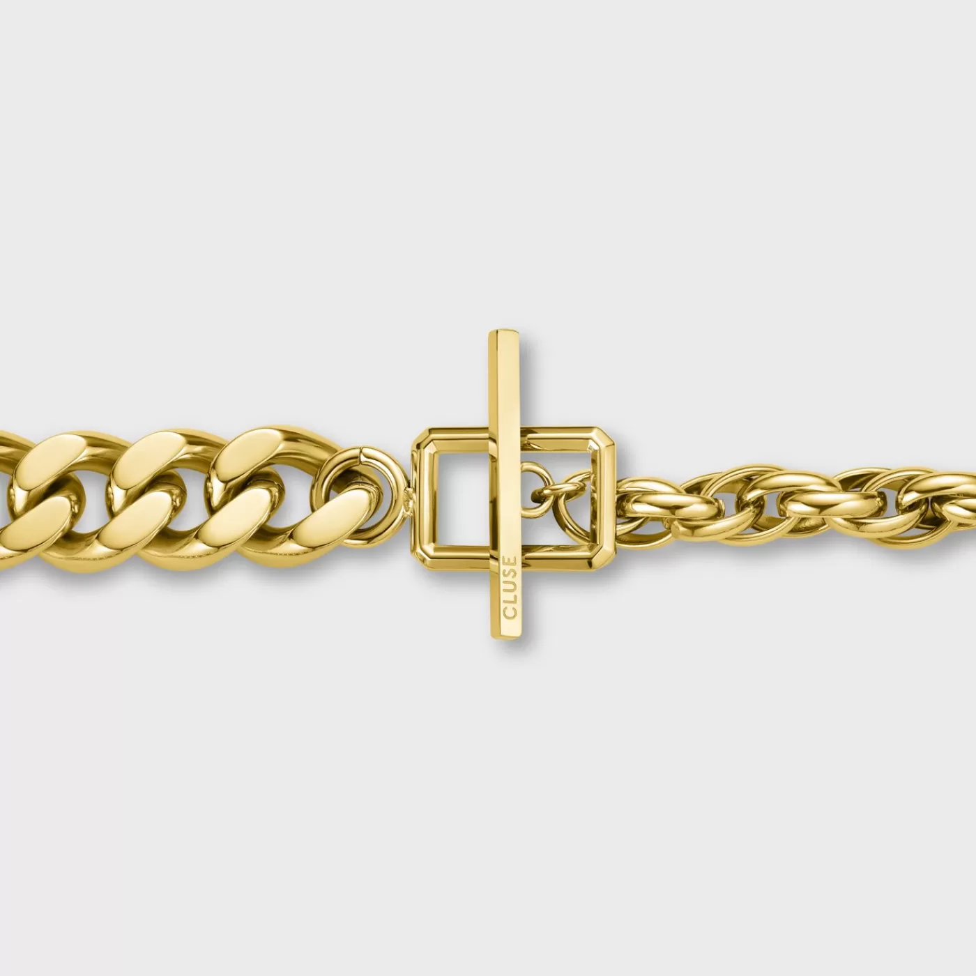 Essentielle Mixed Chain T-Bar Necklace, Gold Colour>CLUSE Online