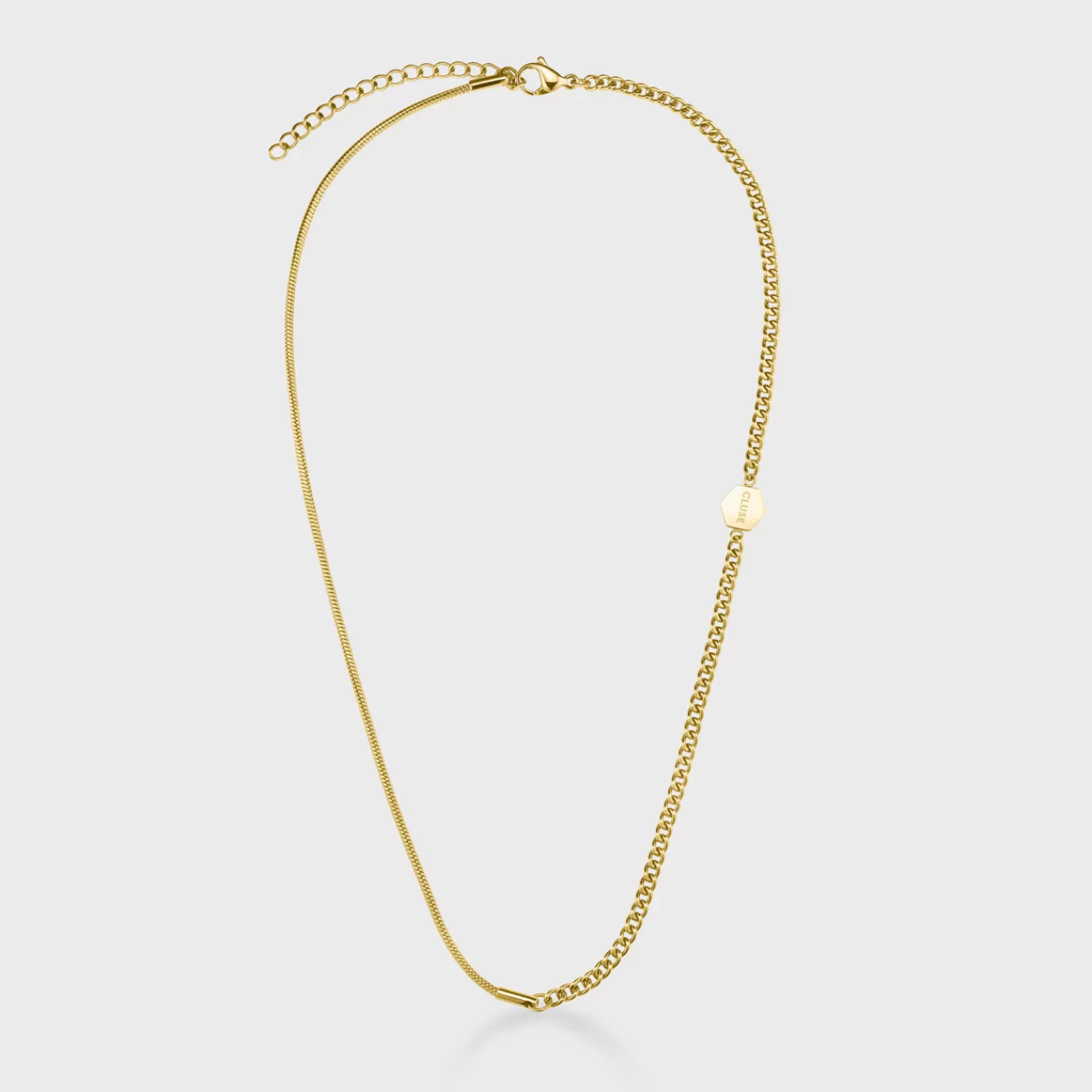 Essentielle Mixed Snake Link Chain Necklace, Gold Colour>CLUSE Best