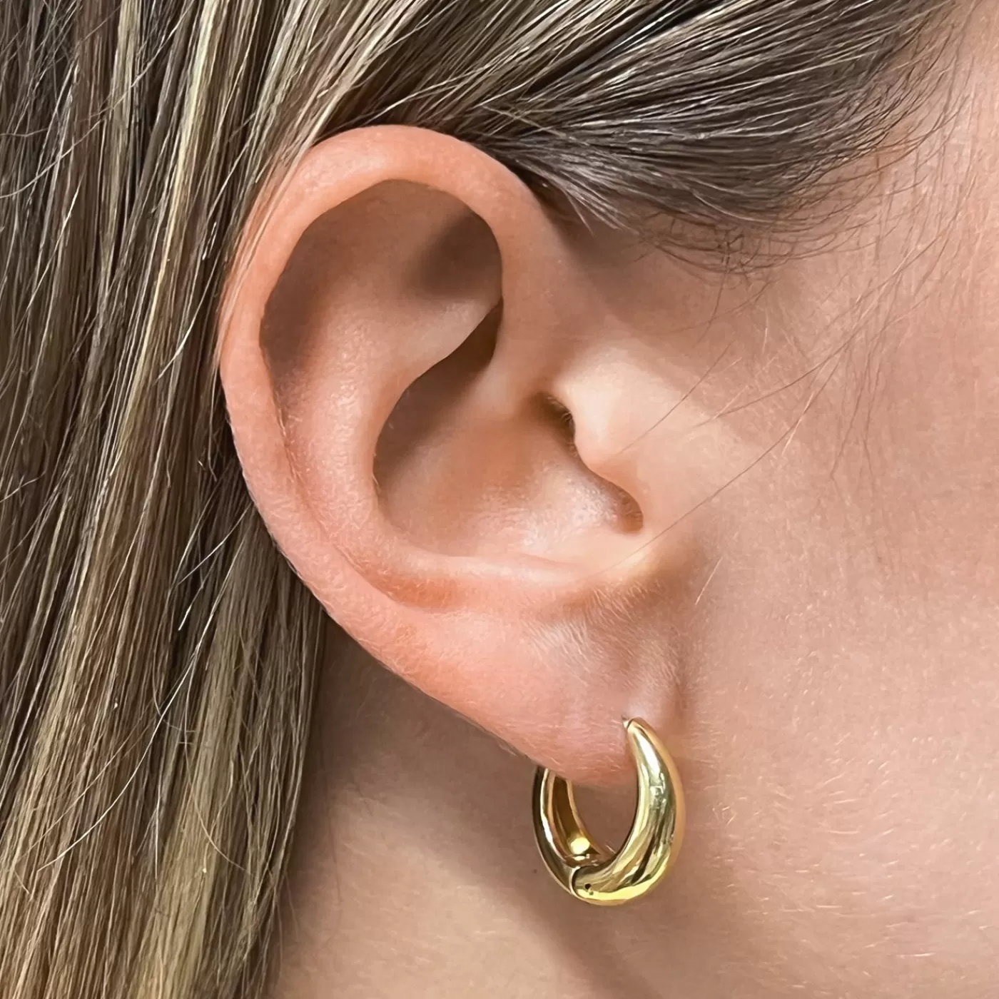 Essentielle Round Hoop Earrings, Gold Colour>CLUSE Best Sale