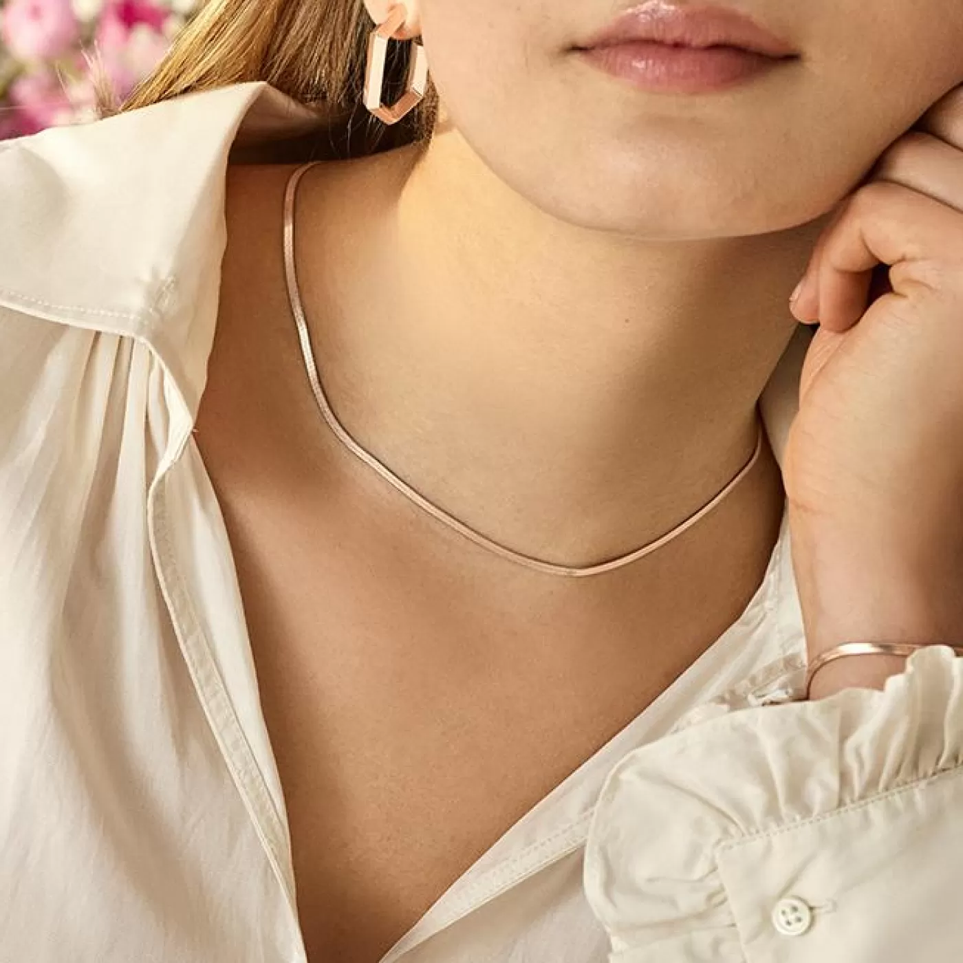 Essentielle Snake Necklace Rose Gold Colour>CLUSE Cheap