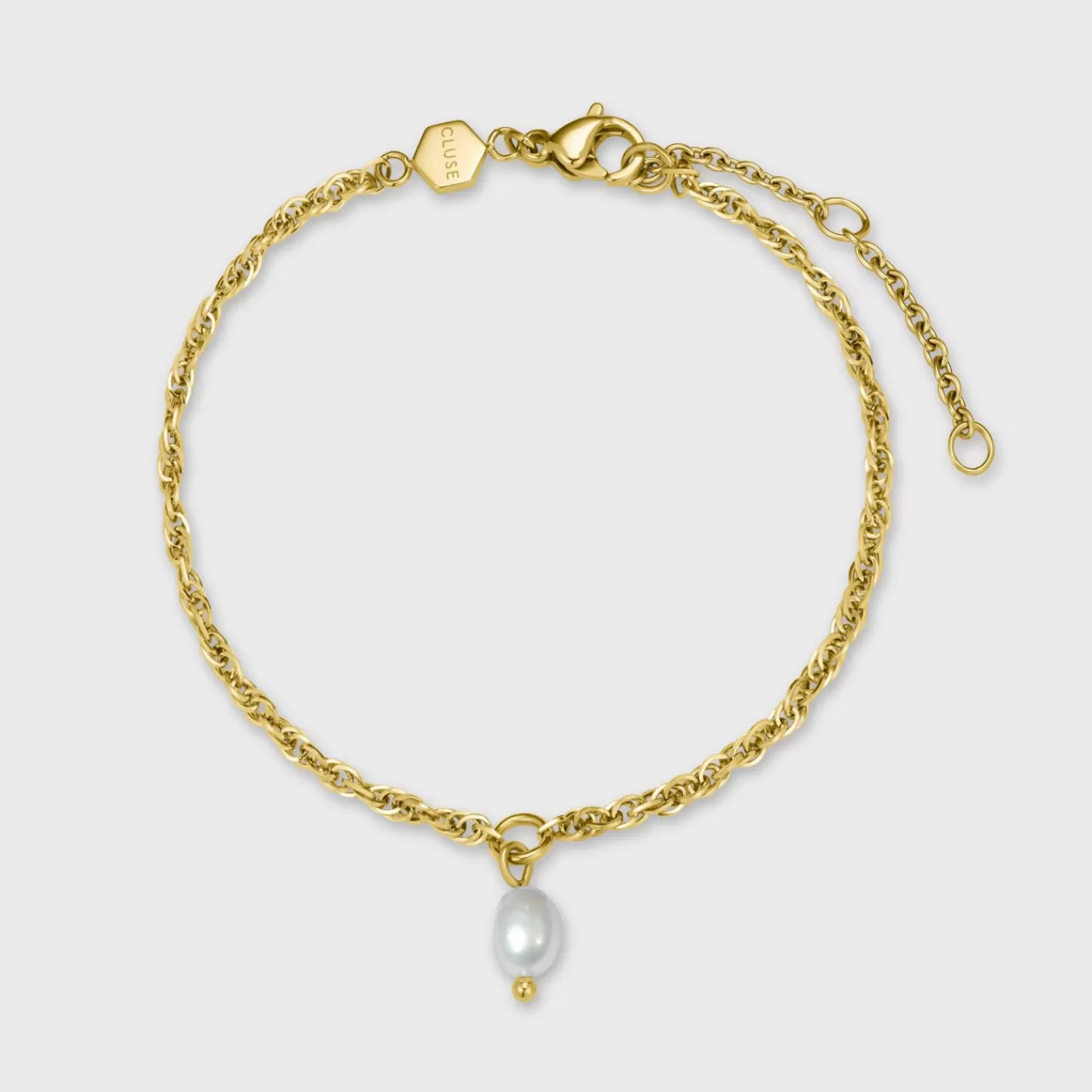 Essentielle Twisted Chain Bracelet Pearl Gold Colour>CLUSE Best