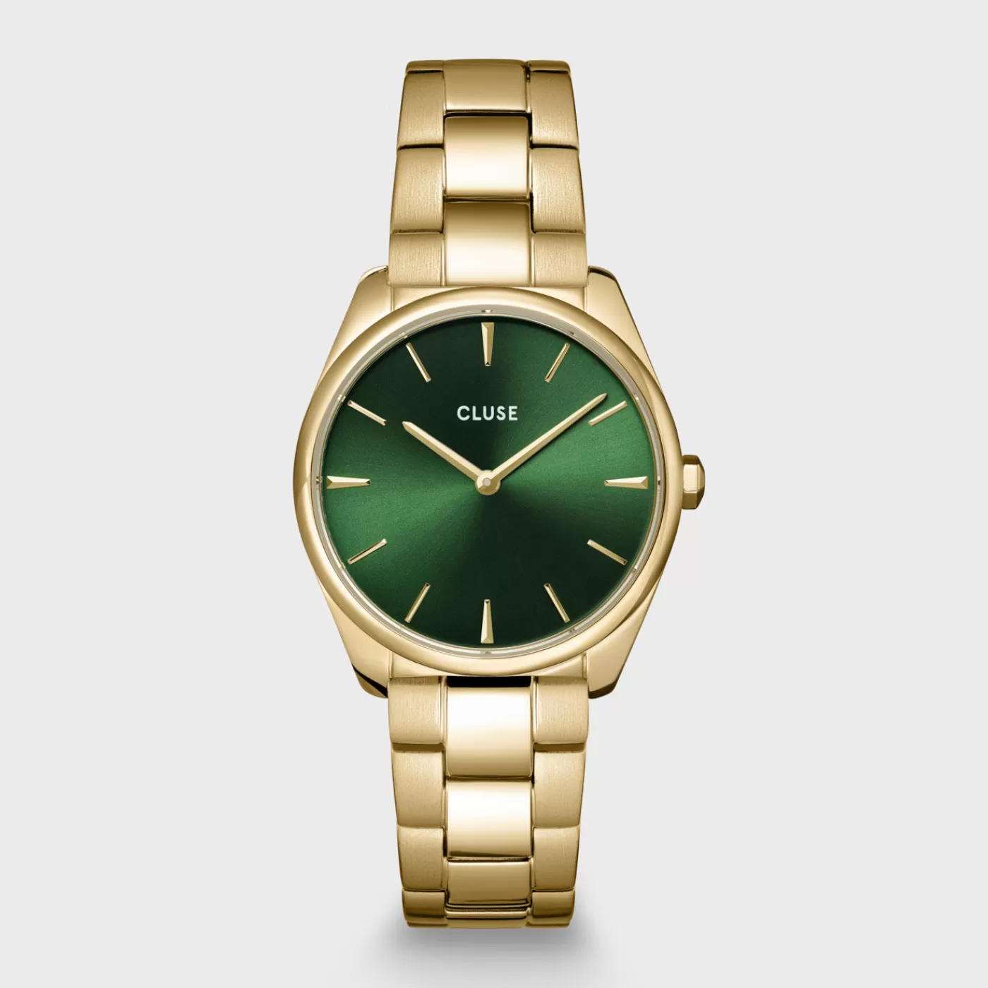 Féroce Petite Watch Steel Green, Gold Colour>CLUSE Cheap