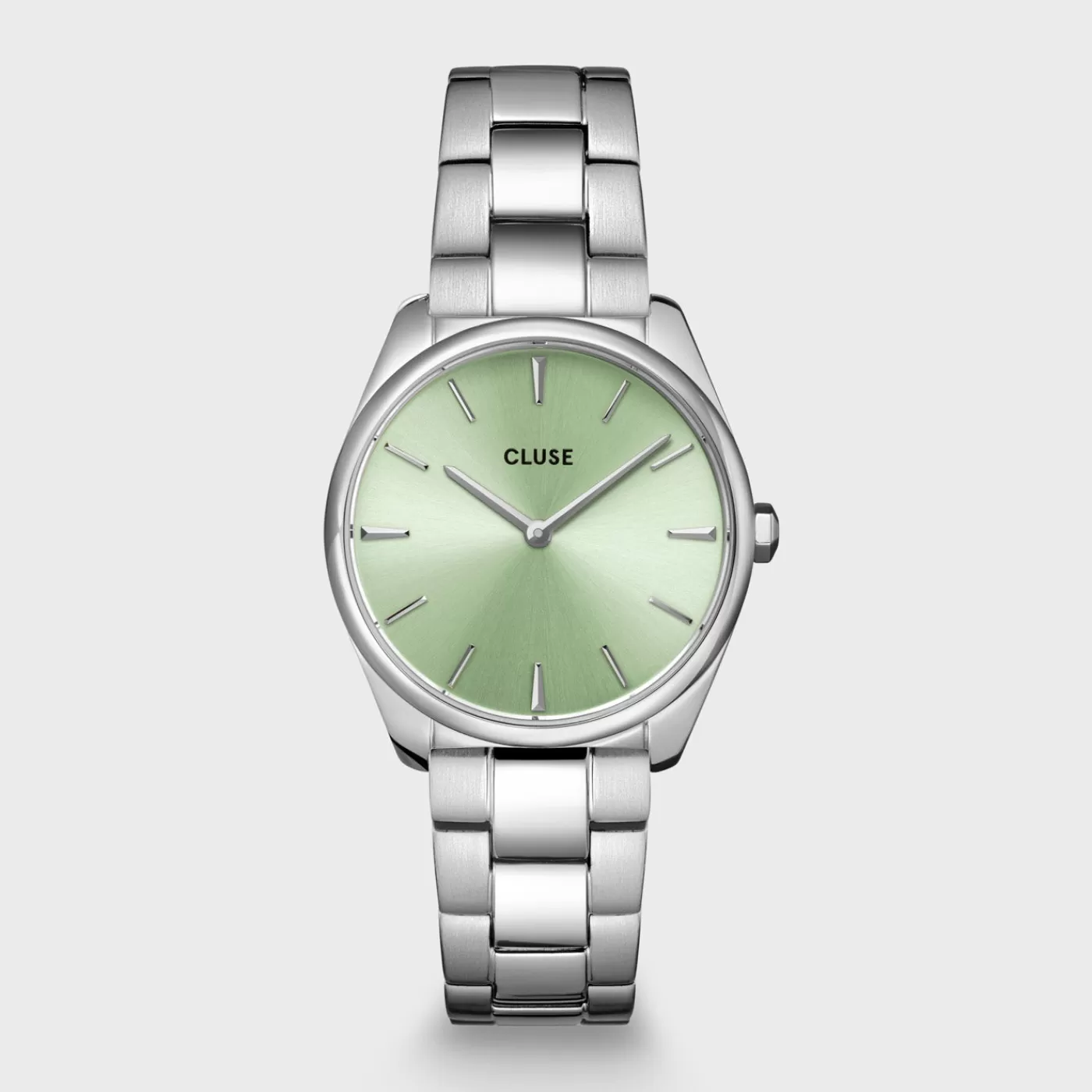 Féroce Petite Watch Steel Green, Silver Colour>CLUSE Shop