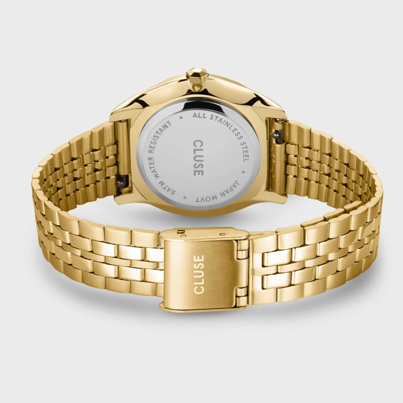 Féroce Petite Watch Steel, Leaf Texture Pool Blue, Gold Colour>CLUSE Shop
