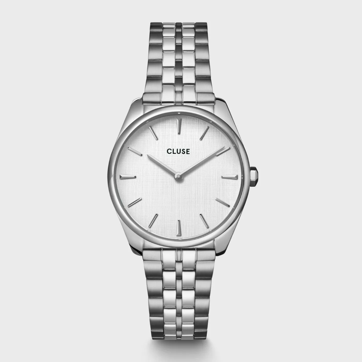 Féroce Petite Watch Steel, Silver Linen, Silver Colour>CLUSE Fashion