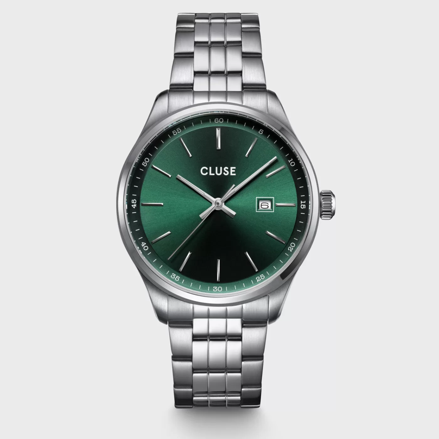 Gift Box Anthéor Steel Watch Green and Silver Chain Bracelet>CLUSE Fashion