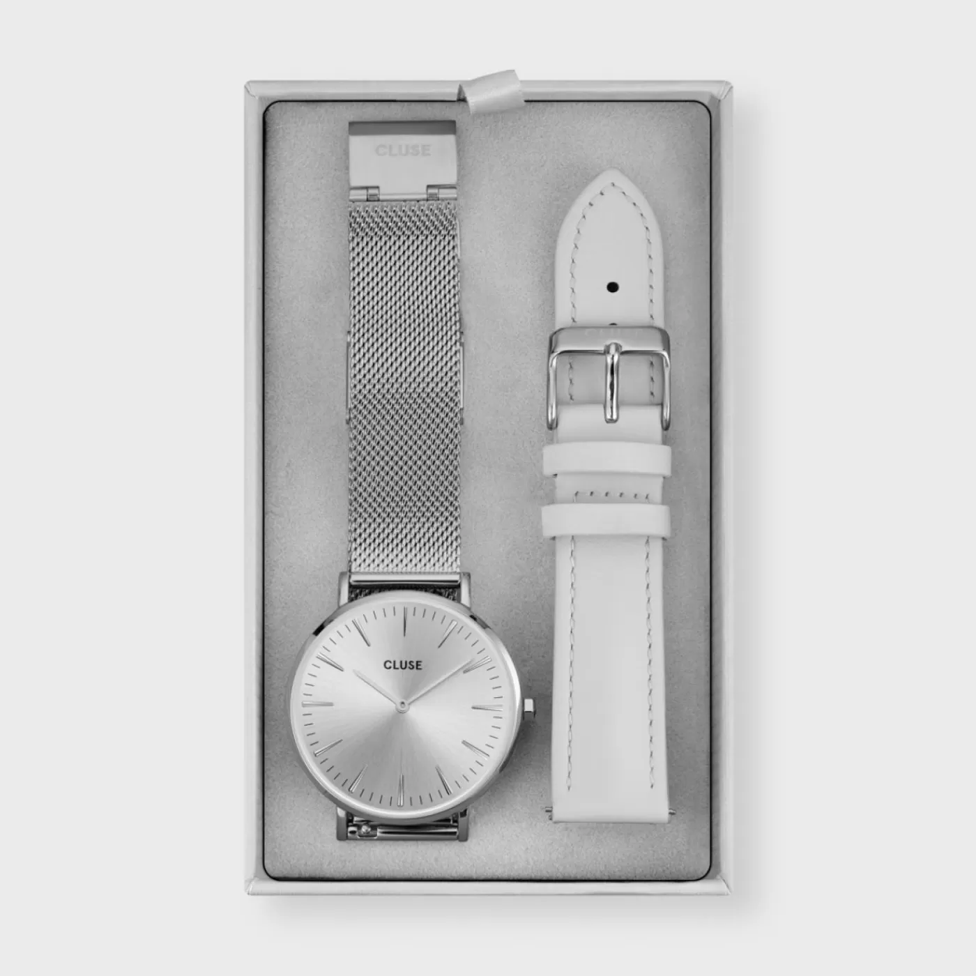 Gift Box Boho Chic Watch and Strap, Silver Colour>CLUSE Cheap