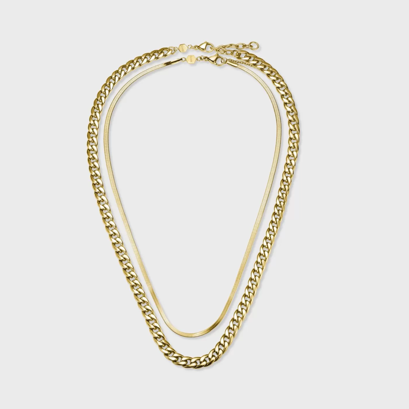 Gift Box Essentielle Snake and Flat Curb Necklaces, Gold Colour>CLUSE Hot