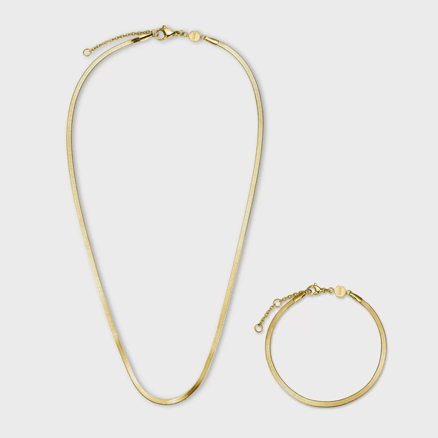 Gift Box Essentielle Snake Bracelet & Necklace Gold Colour>CLUSE Shop