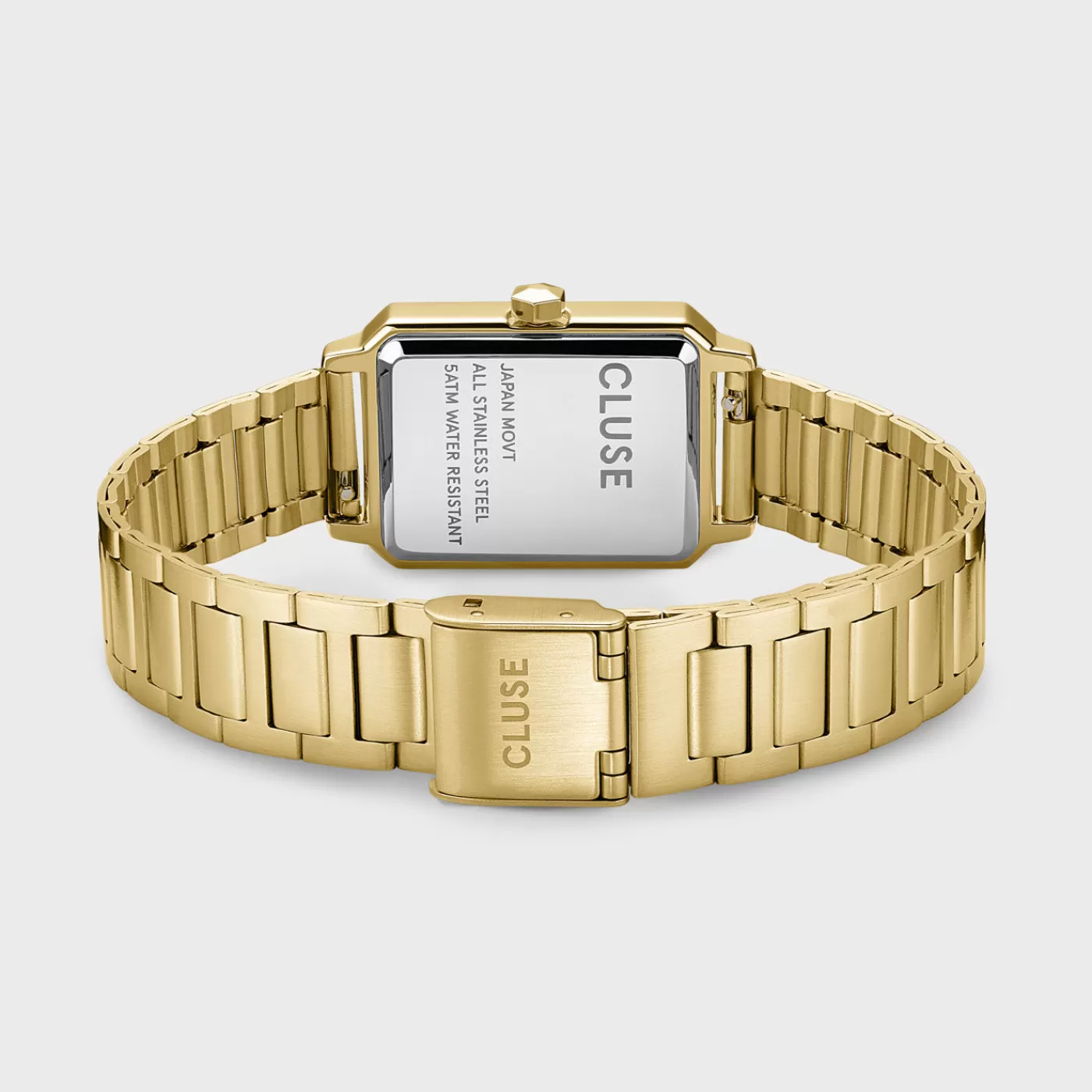 Gift Box Fluette Steel Green Watch and Round Chain Bracelet, Gold Colour>CLUSE Fashion