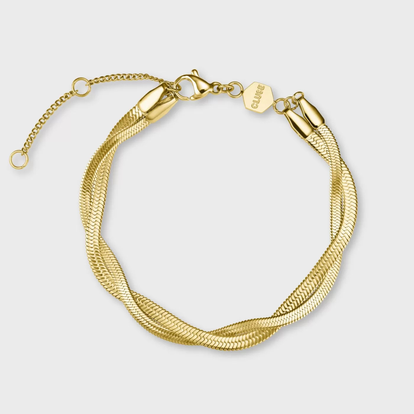Gift Box Gracieuse Petite Watch Steel, Black & Twisted Snake Bracelet, Gold Colour>CLUSE Shop
