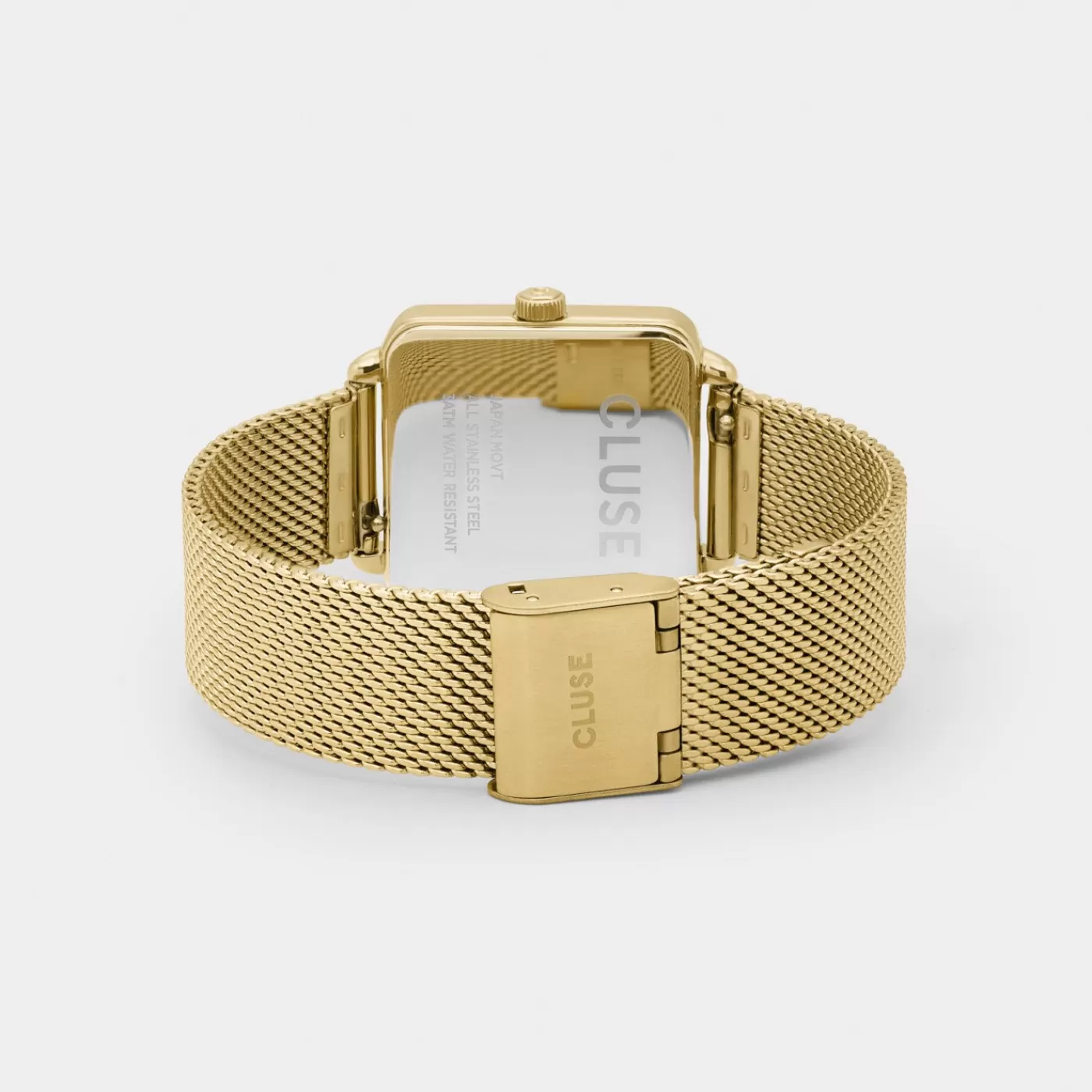 Gift Box La Tétragone Mesh Watch & Chain Bracelet, Gold Colour>CLUSE Clearance