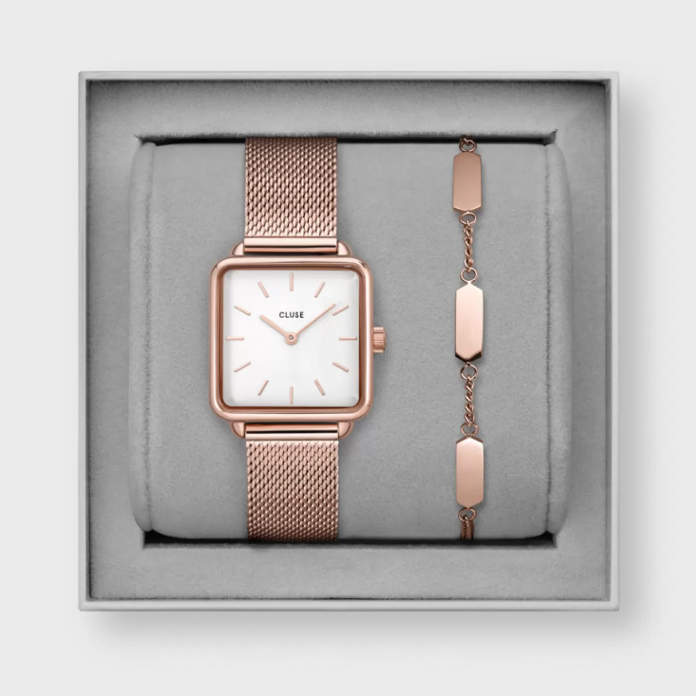 Gift Box La Tétragone Watch Hexagon Bracelet Rose Gold Colour>CLUSE Best