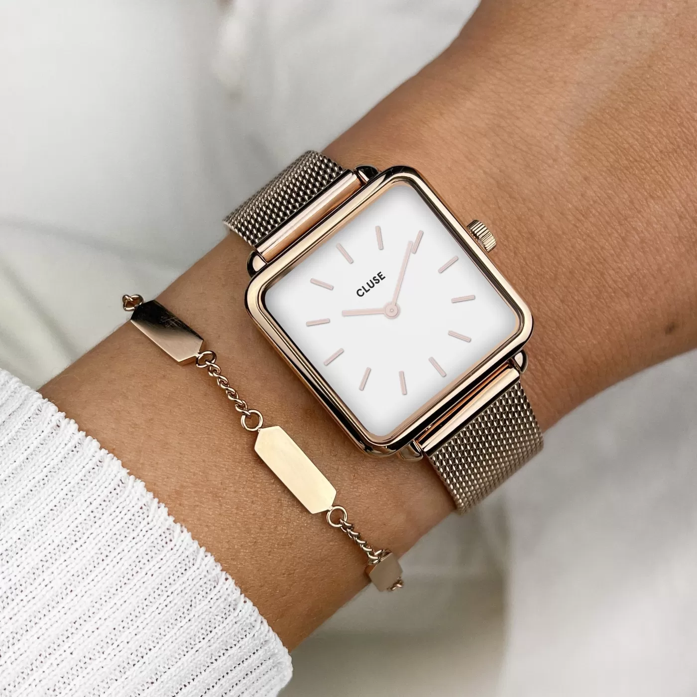 Gift Box La Tétragone Watch Hexagon Bracelet Rose Gold Colour>CLUSE Best