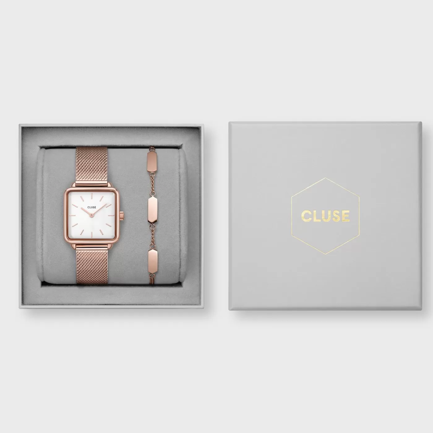 Gift Box La Tétragone Watch Hexagon Bracelet Rose Gold Colour>CLUSE Best