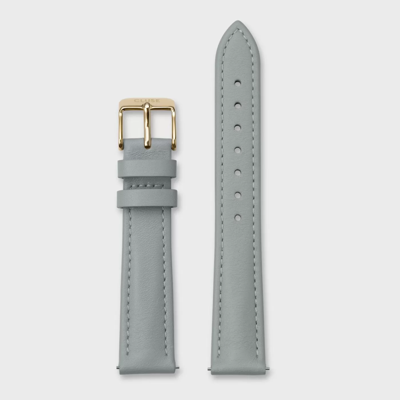 Gift Box Minuit Watch Mesh & Grey Leather Strap, Gold Colour>CLUSE Best