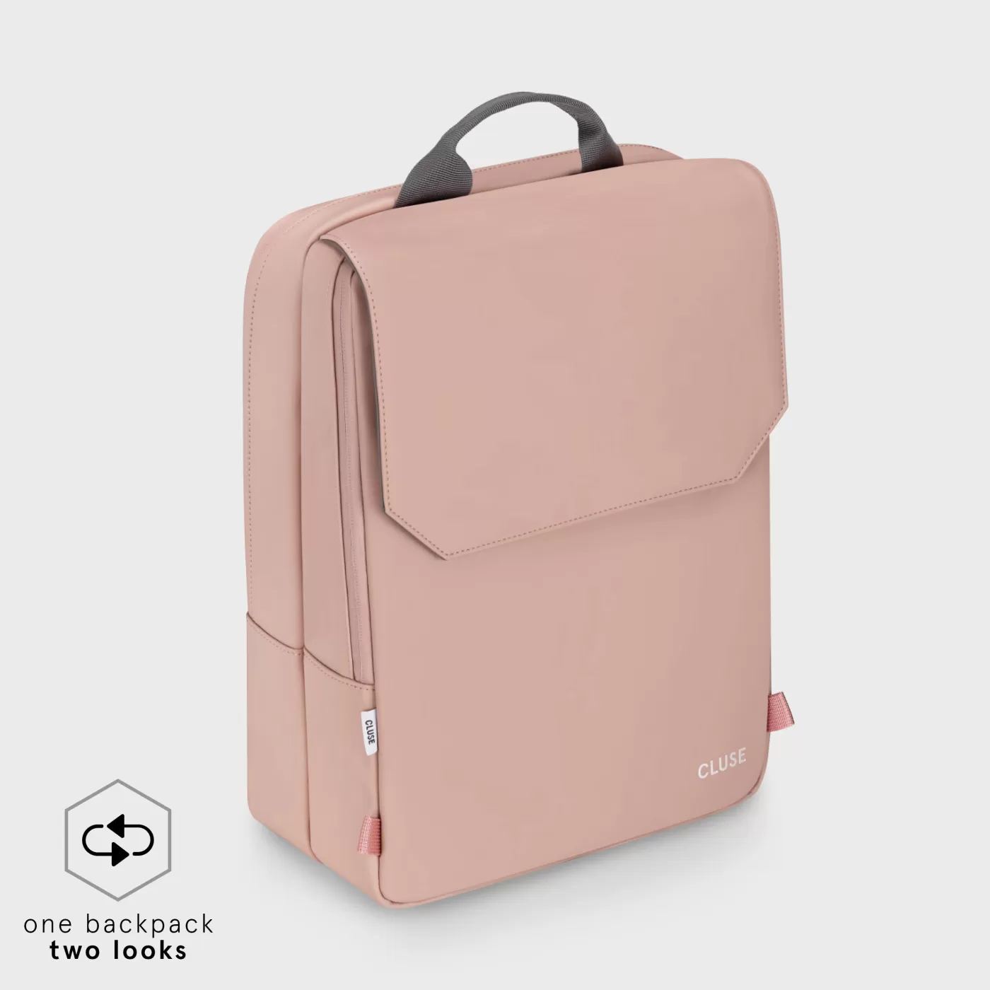 Le Réversible Backpack, Rose Dark Grey, Silver Colour>CLUSE Discount