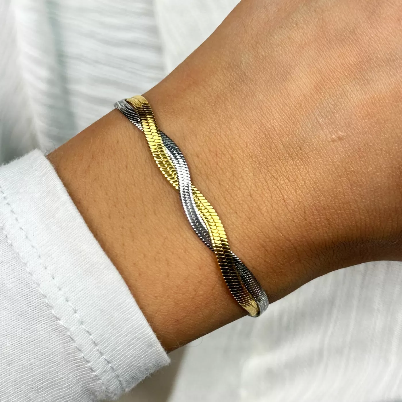 Élevé Twisted Snake Bracelet, Bicolour>CLUSE Cheap