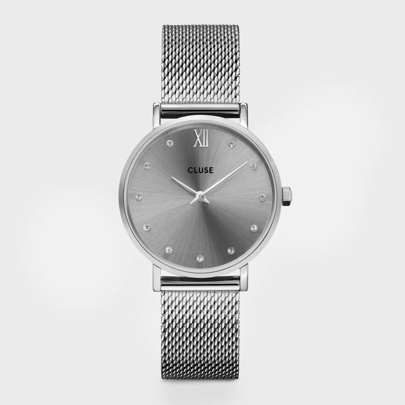 Minuit Mesh Crystals, Grey, Silver Colour>CLUSE Best Sale