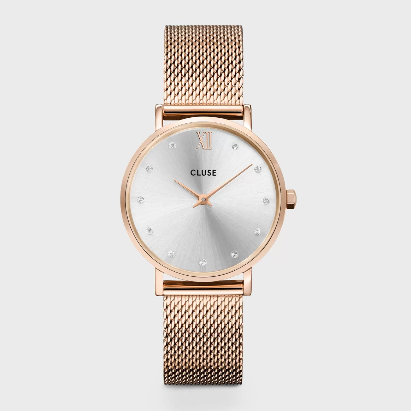 Minuit Mesh Crystals, Silver, Rose Gold Colour>CLUSE Online