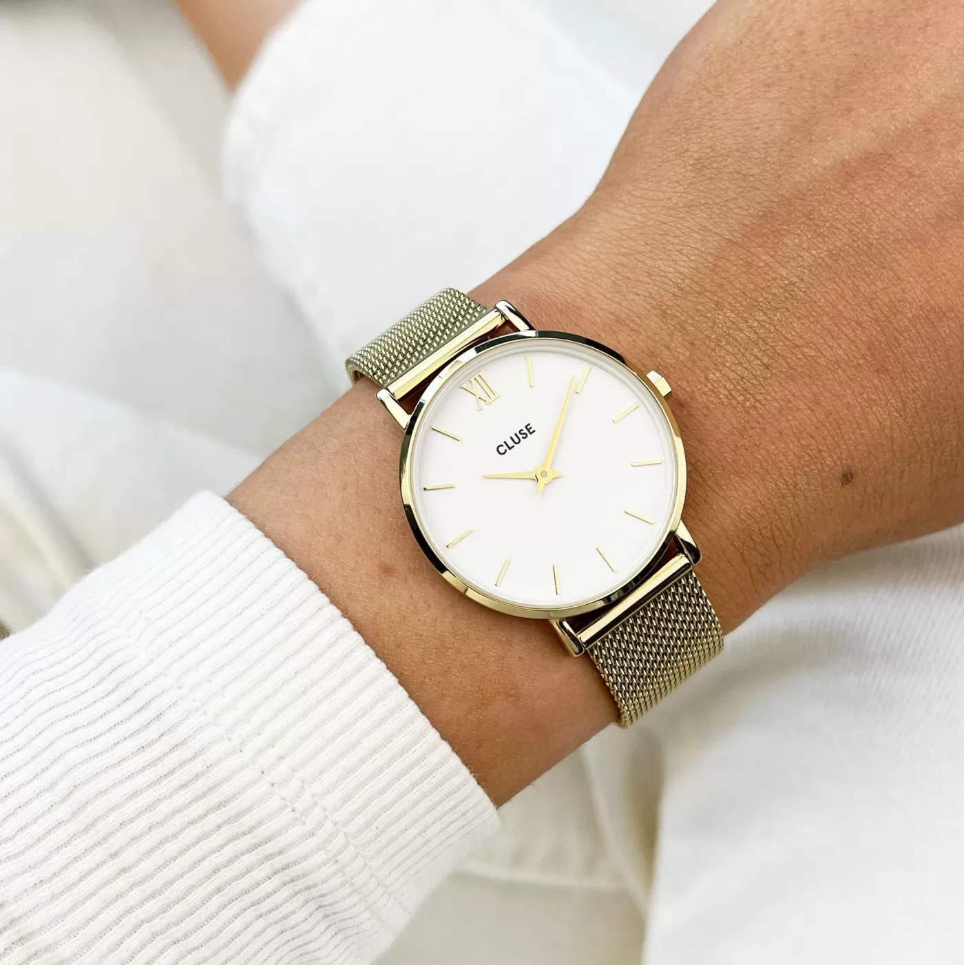 Minuit Mesh Gold/White>CLUSE Clearance