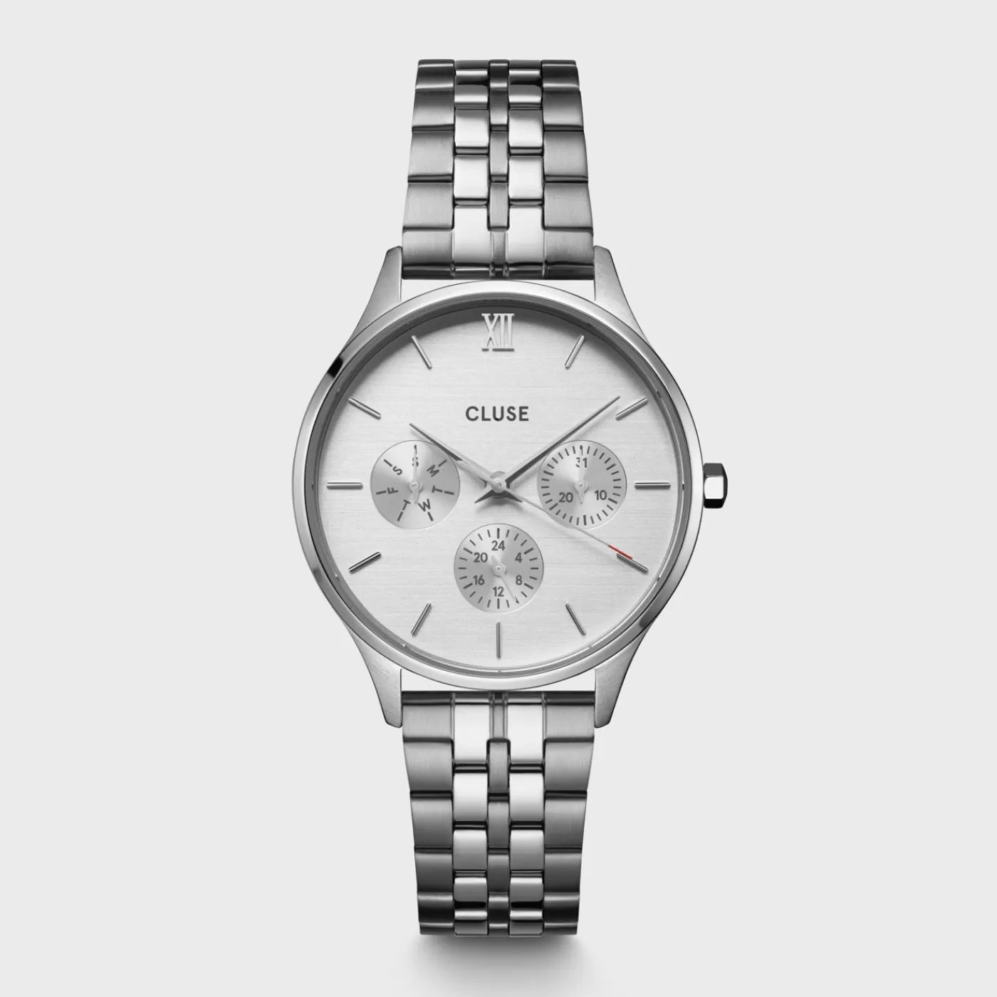 Minuit Multifunction Watch Steel, Full Silver Colour>CLUSE Outlet