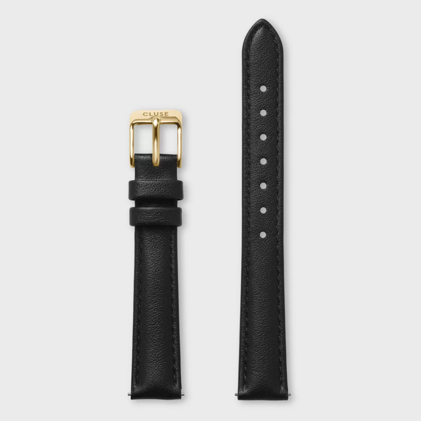 Strap 14 mm Leather Black, Gold Colour>CLUSE Cheap