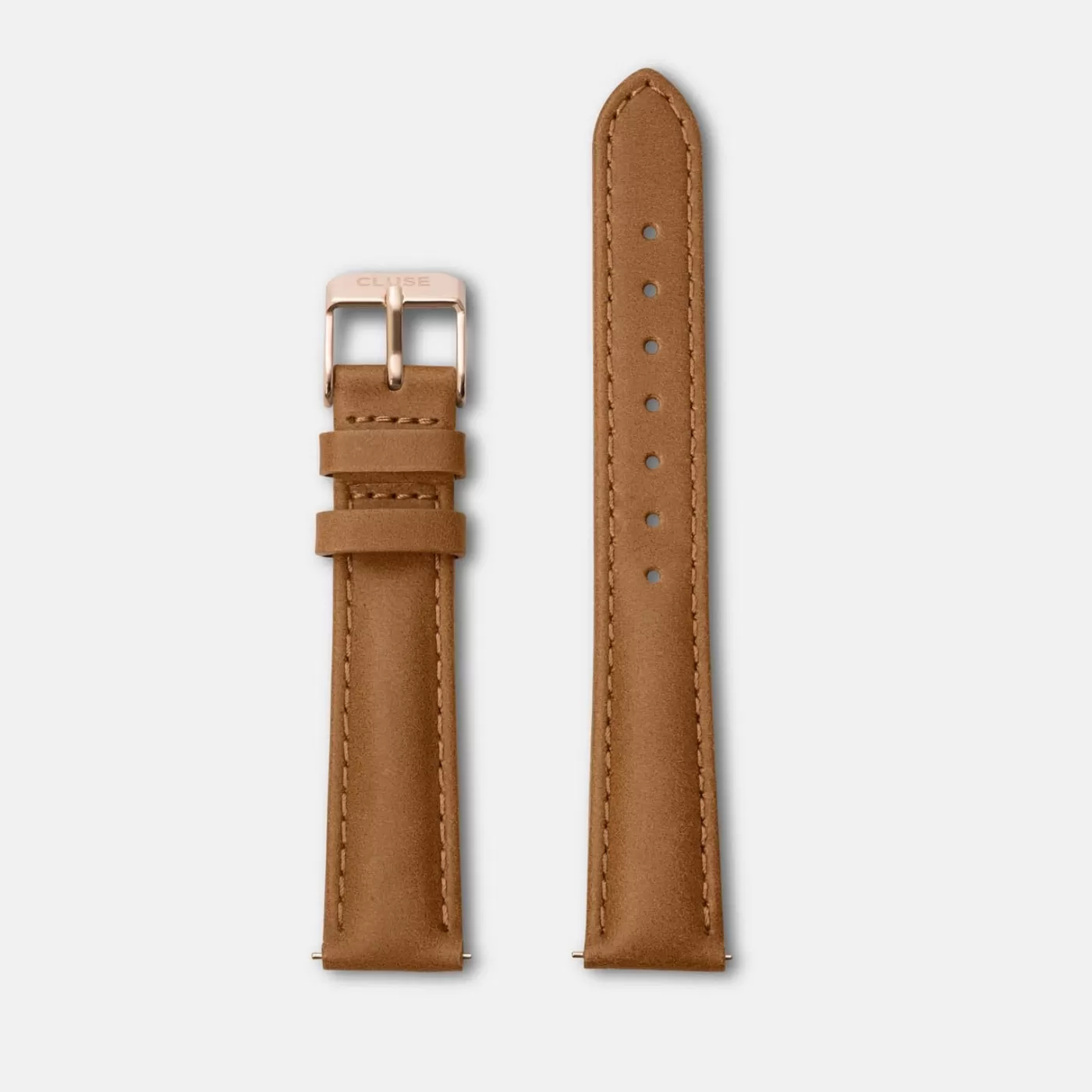 Strap 16 mm Leather Caramel, Rose Gold Colour>CLUSE Sale