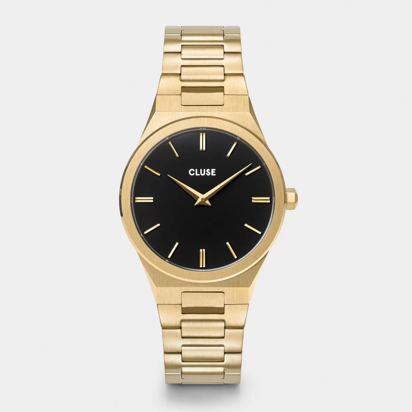 Vigoureux Watch Steel, Black, Gold Colour>CLUSE Shop